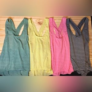 Zyia Active Striped Nimbus Split Back Tie Back
Tank 4 colors XXL- all 4 included